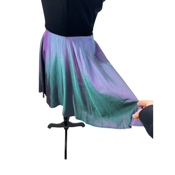 Y2K 90’s Velvet Fairy Whimsigoth Dress a Line Flirty Metallic Whimsical - Picture 4 of 10